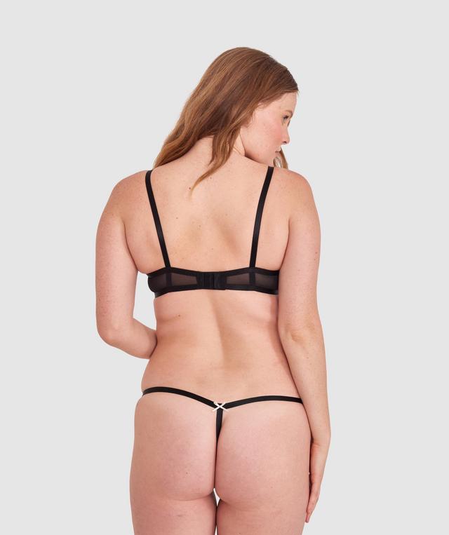 Night Games Turn Me On Unlined String Set - Black