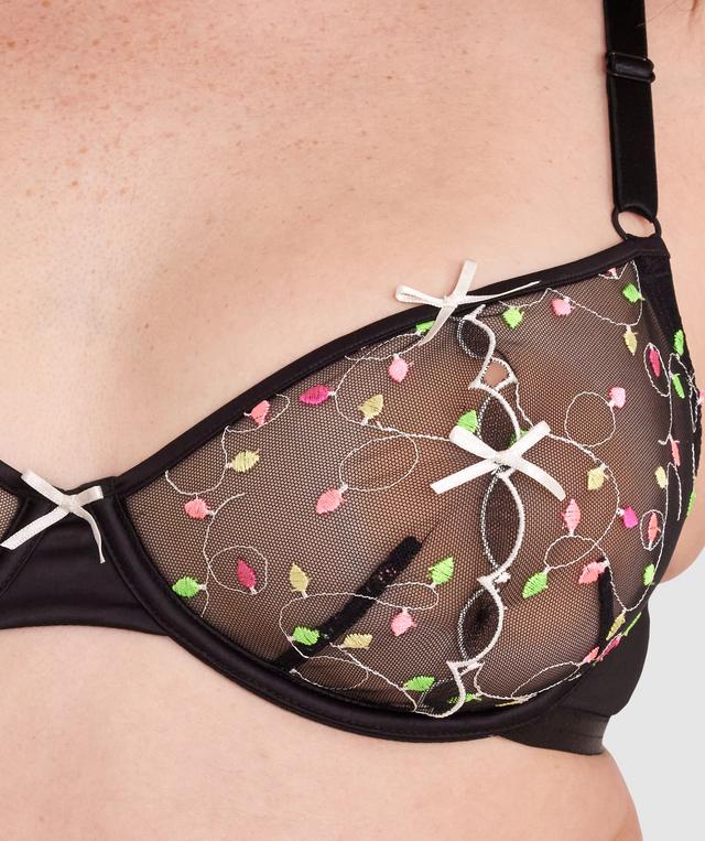 Night Games Turn Me On Unlined String Set - Black
