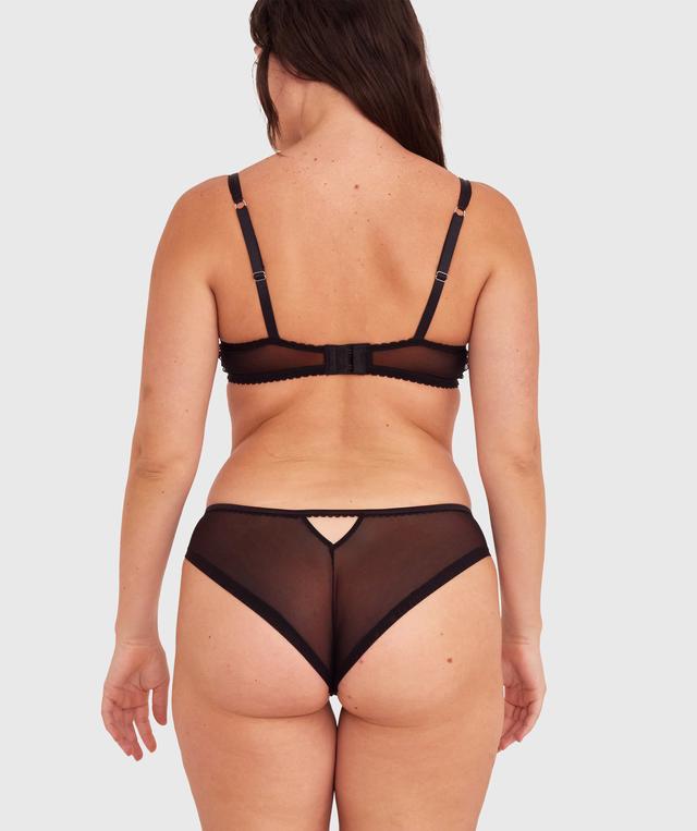 Enchanted Late Night Lovers High Leg Brazilian Knicker-Black / Multi