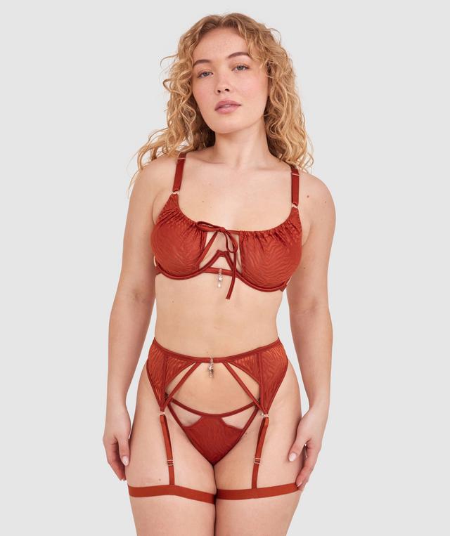 Night Games Wild Delight Suspender - Rust