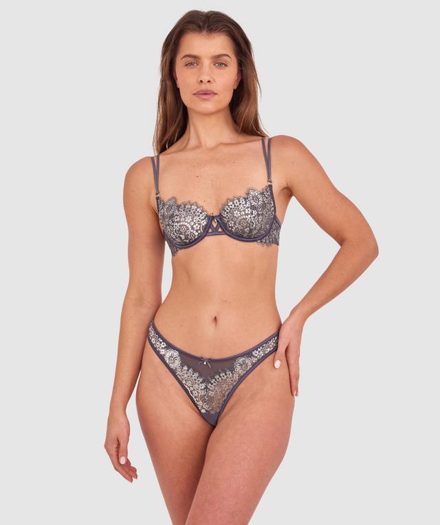 Silvia Bra - Dark Grey/Silver