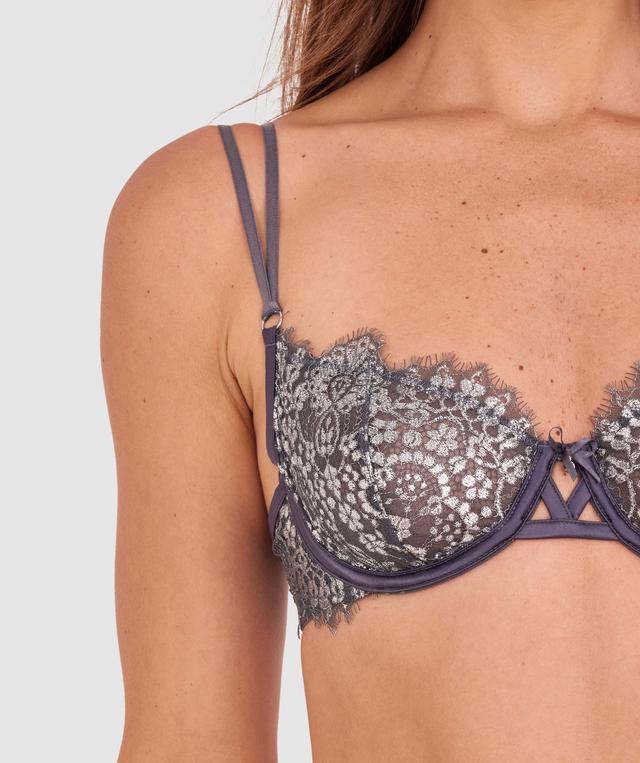 Silvia Bra - Dark Grey/Silver