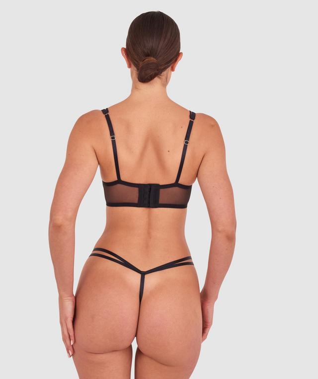 Night Games Eyes On Me Unlined Corset - Black
