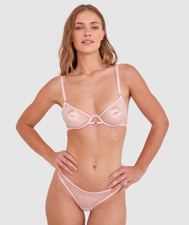 Night Games Candy Shop Ouvert Brief - Blush Pink