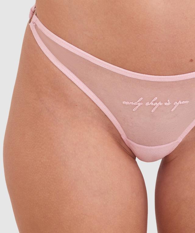 Night Games Candy Shop Ouvert Brief - Blush Pink