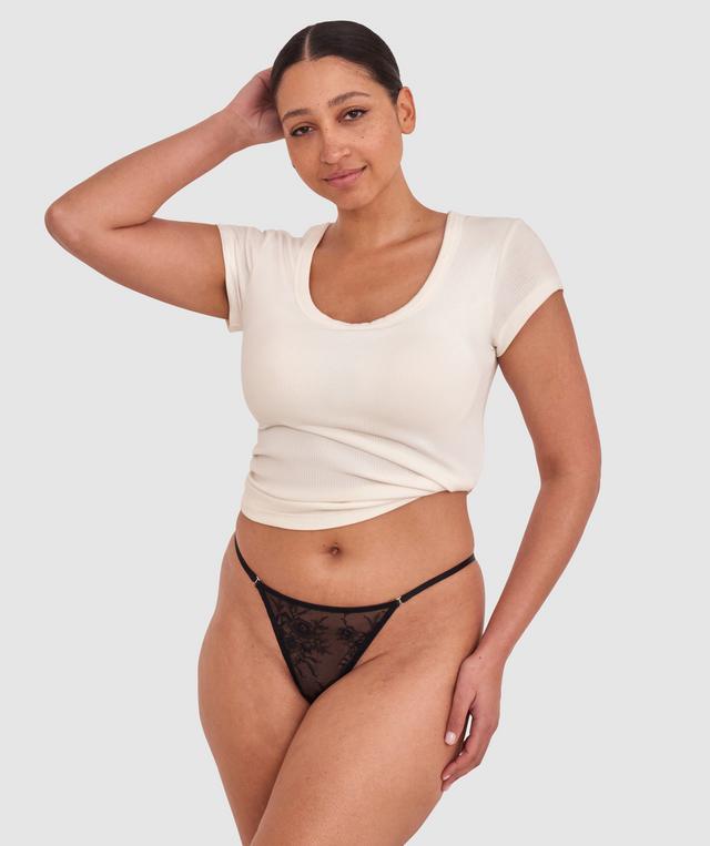 Night Games That Girl 2 Piece Knicker Set - Black