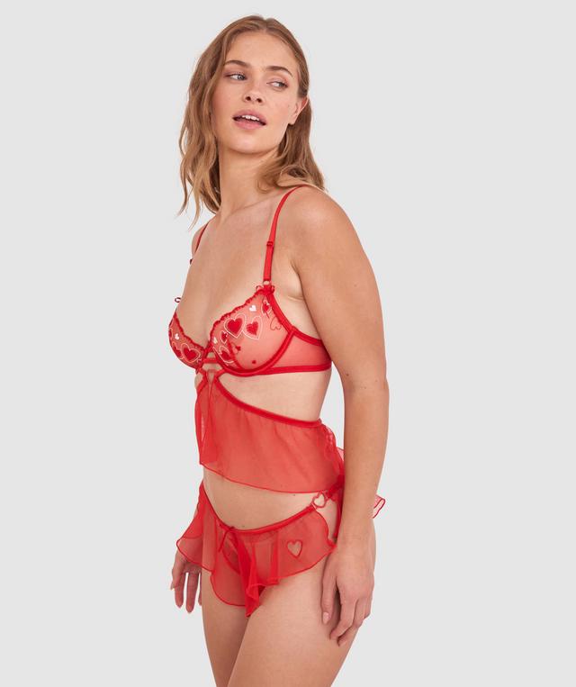 Night Games Oh La La Unlined Cami - Light Red