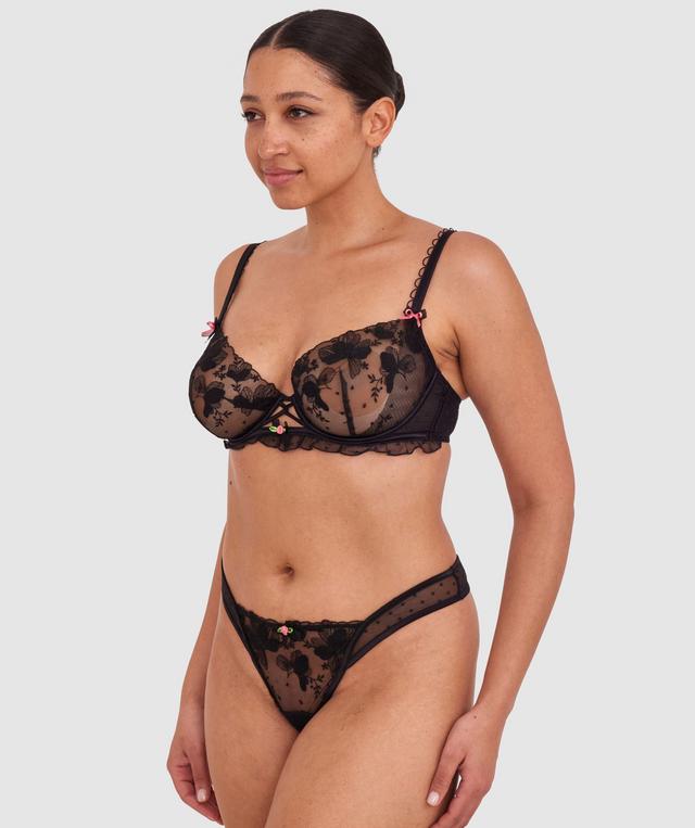 Enchanted Desdemona High Leg String - Black