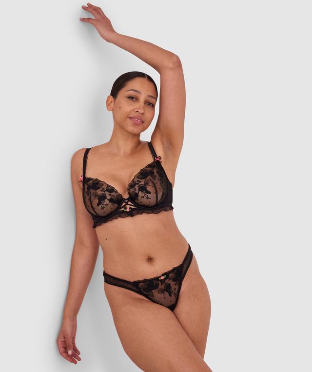 Enchanted Desdemona High Leg String - Black