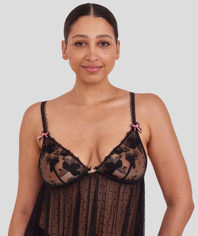 Enchanted Desdemona Babydoll - Black