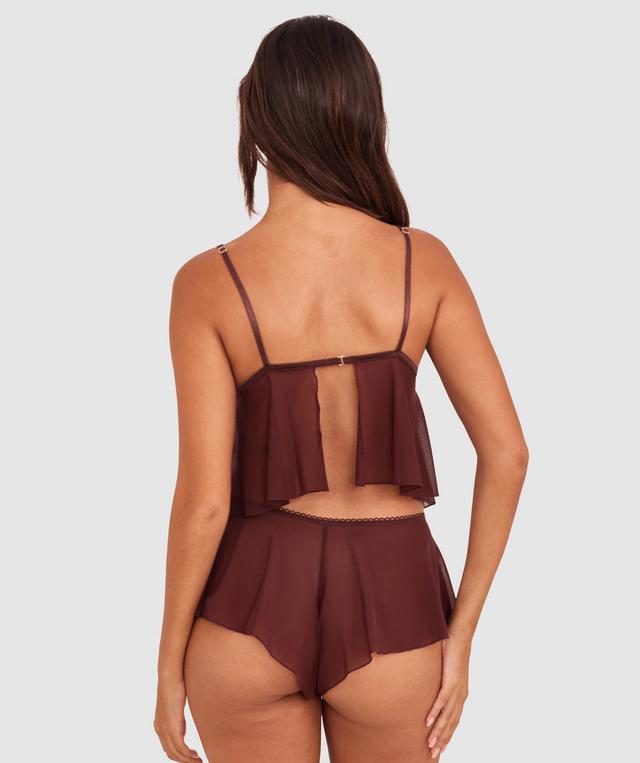 Budding Roses Cami - Dark Brown