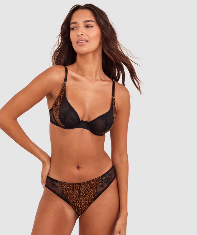 Angelique Unlined Bra - Print Animal