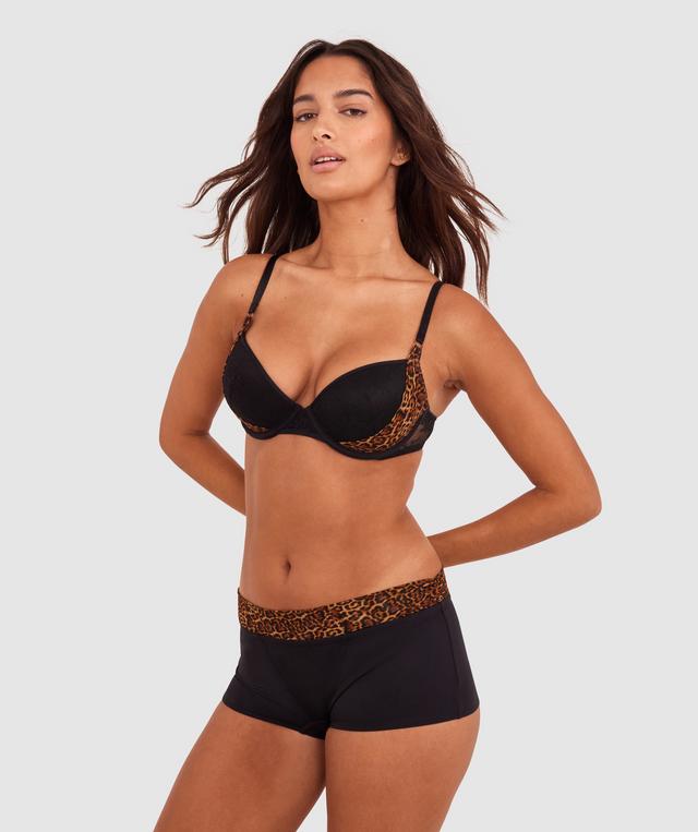 Angelique Push Up Bra - Print Animal