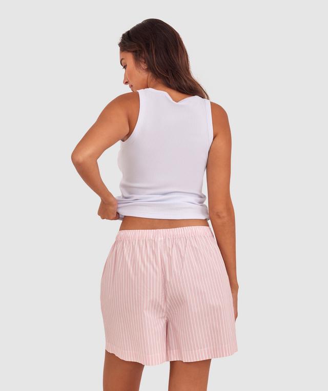 Relax Short - Pink/Print Stripe