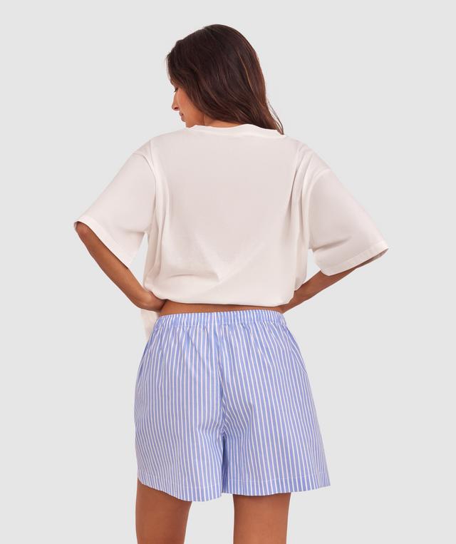 Relax Short - Blue/Print Stripe