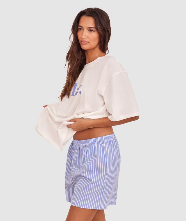 Relax Short - Blue/Print Stripe