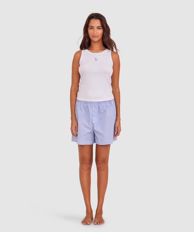 Relax Short - Blue/Print Stripe