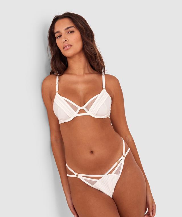 Vamp Strung Up High Leg String - Ivory