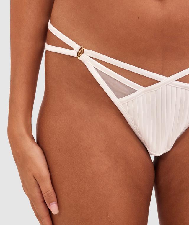 Vamp Strung Up High Leg String - Ivory
