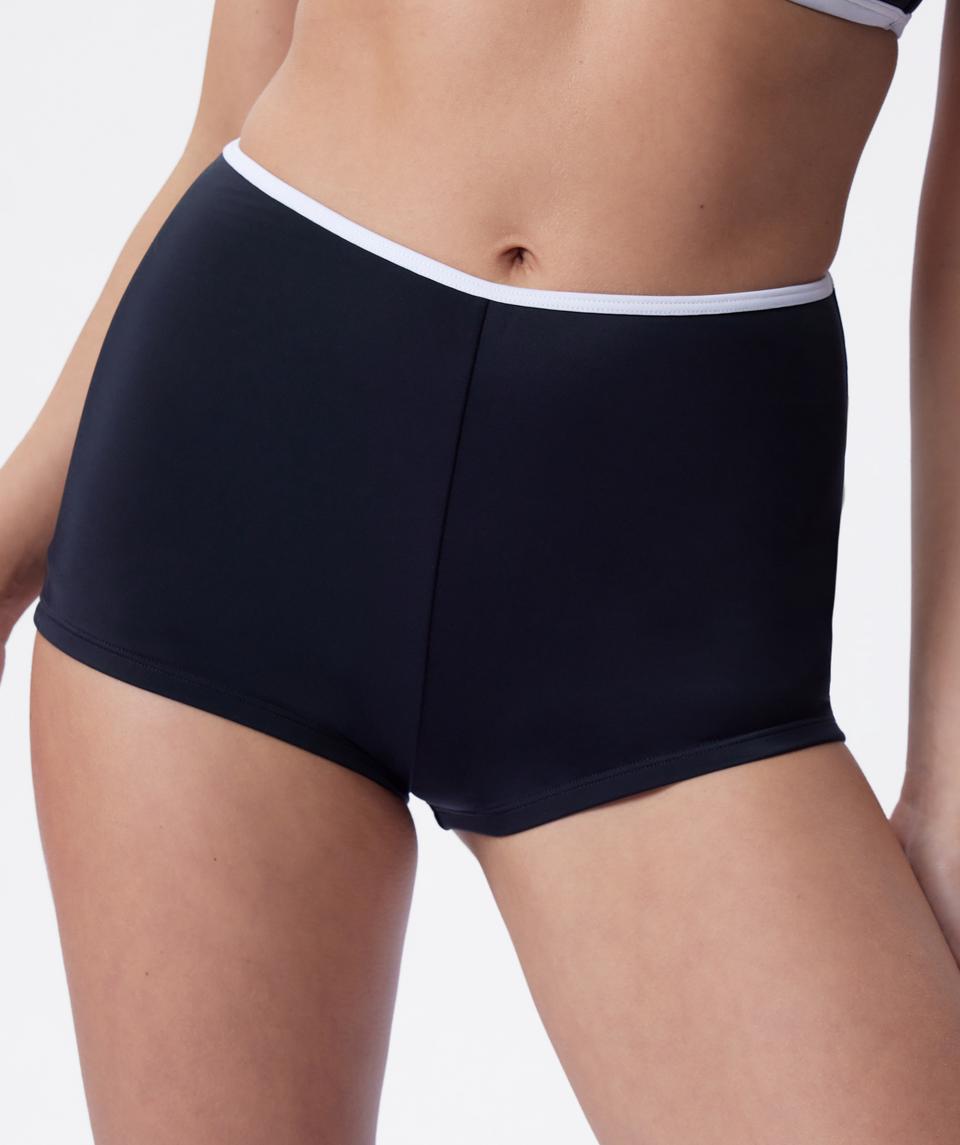 Skye Shortie Swim Bottom - Black