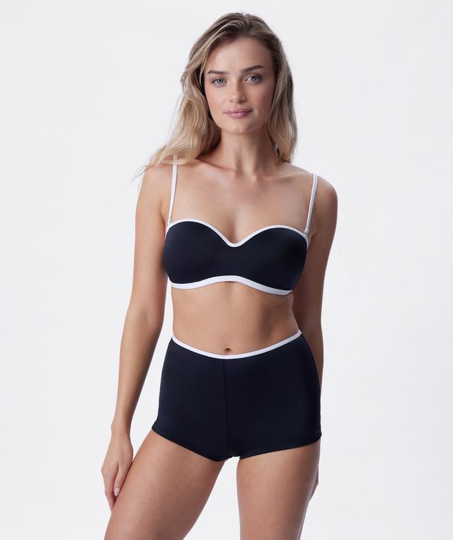 Skye Wirefree Balconette Swim Bikini Top - Black