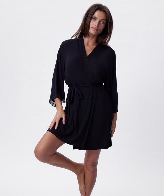 Selene Short Wrap - Black