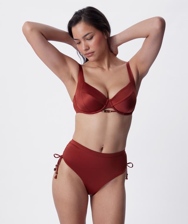 Corsica Full Cup Balconette Swim Top - Rust