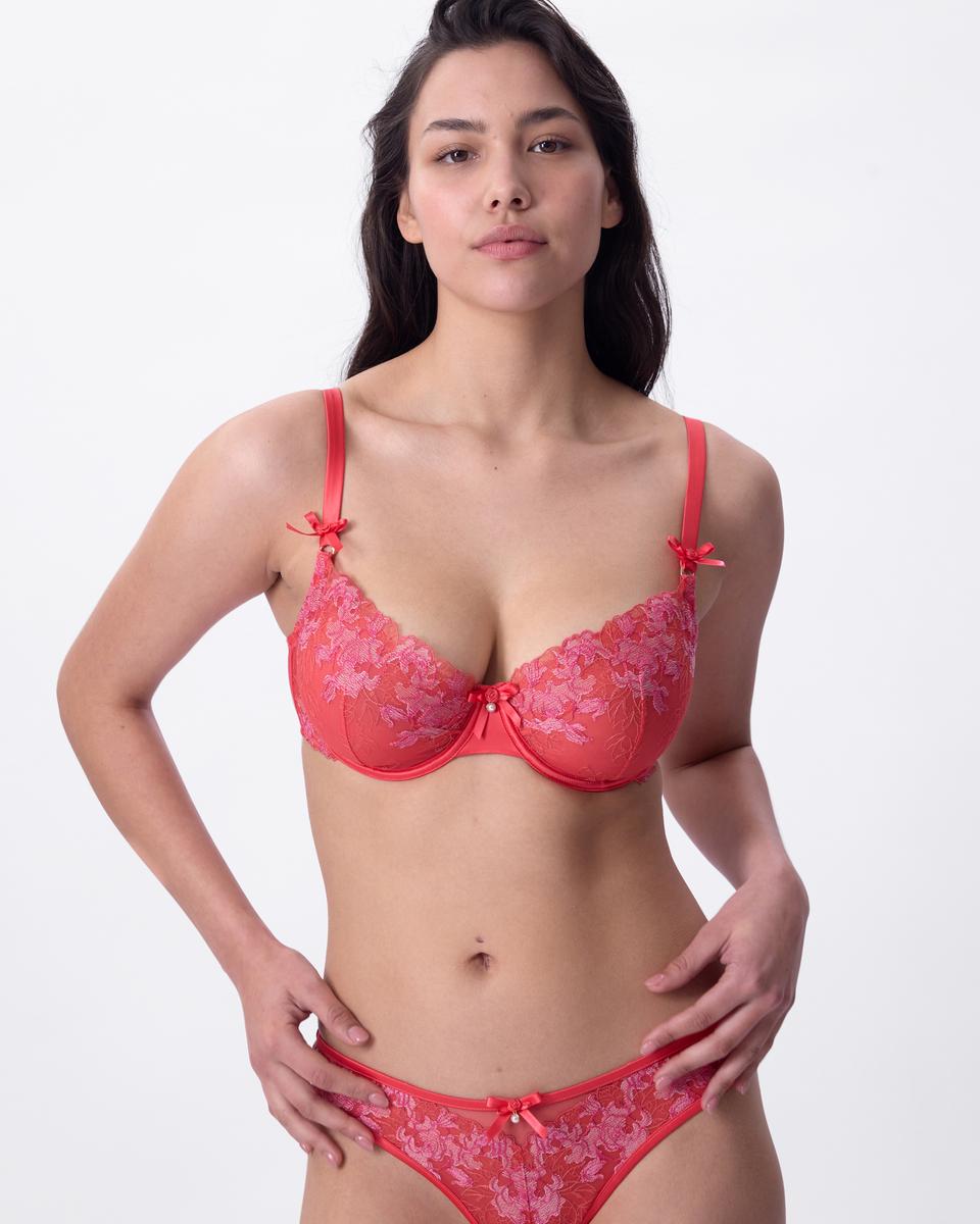 Enchanted Paradiso Bra - Light Red