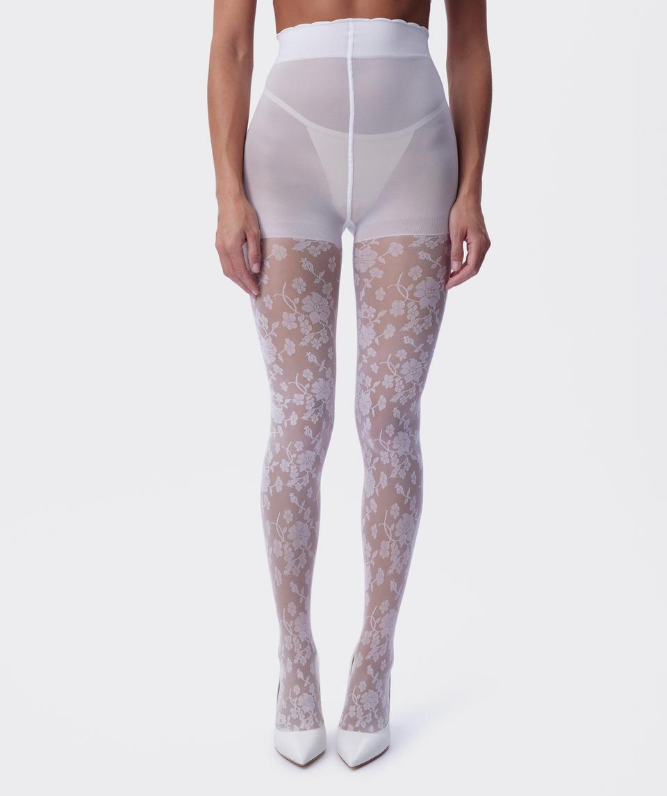 Lace Tights - Ivory