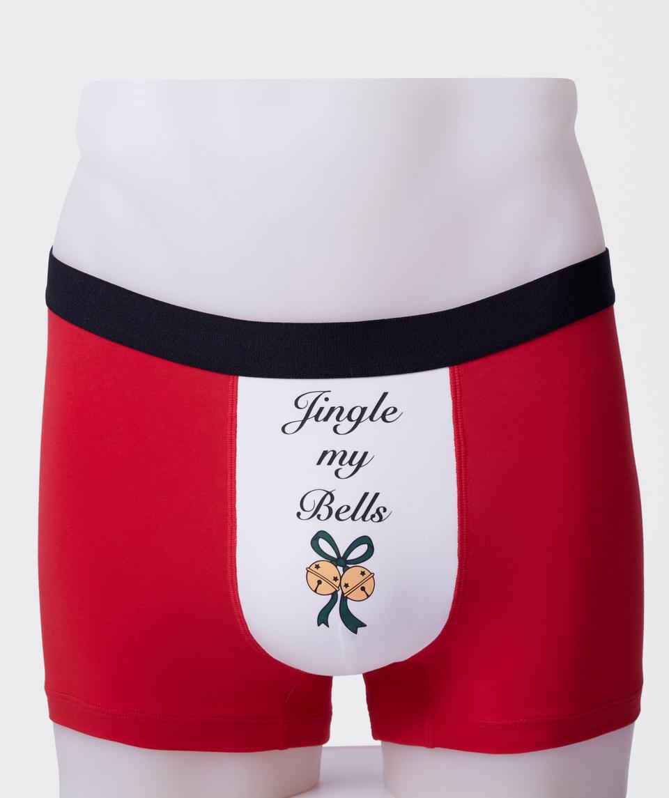 Night Games Jingle My Bells Boxer - Red