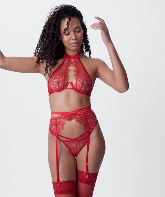 Night Games Wrap Me Up Suspender - Red