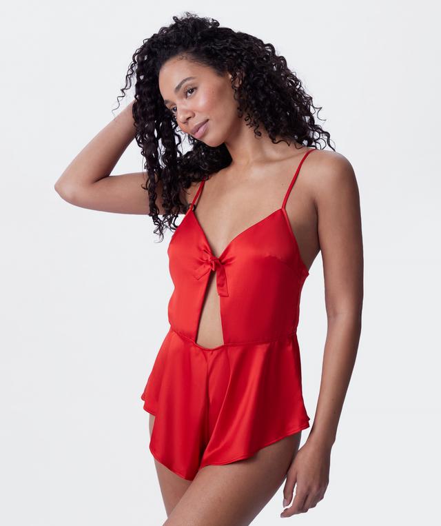 Natalia Playsuit - Red