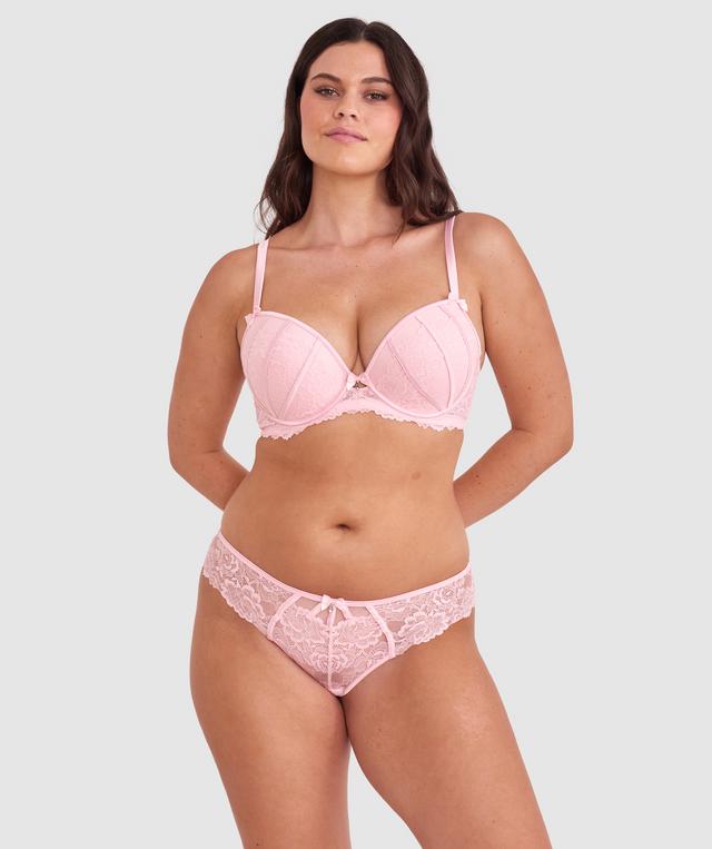 Bethany Push Up Bra - Pale Pink