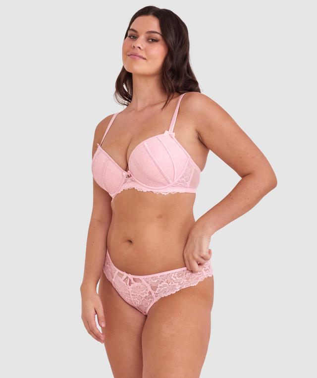 Bethany Push Up Bra - Pale Pink