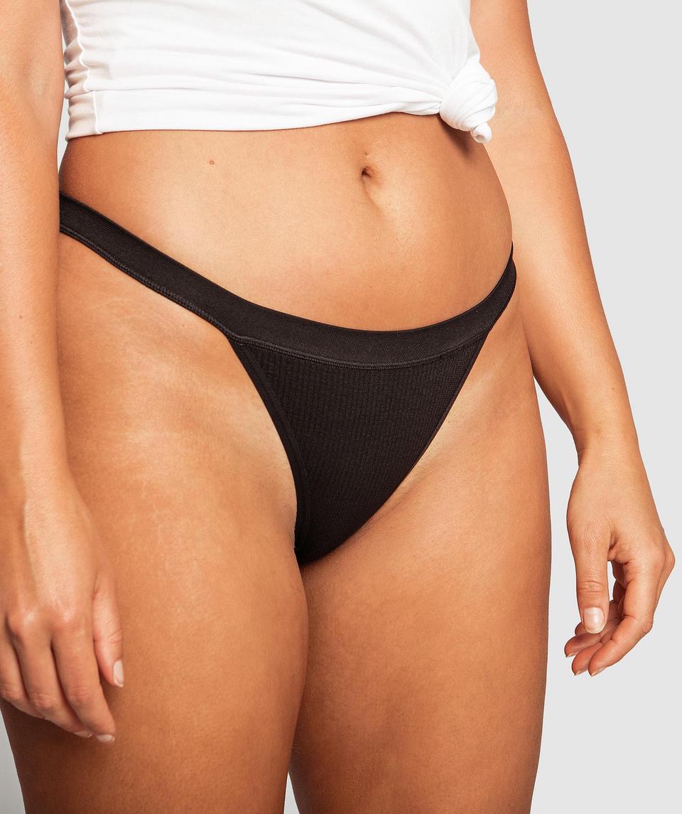 Rachel Mini V Knicker - Black