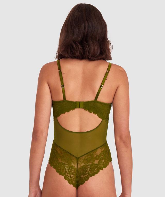 Bethany Underwire Bodysuit - Khaki