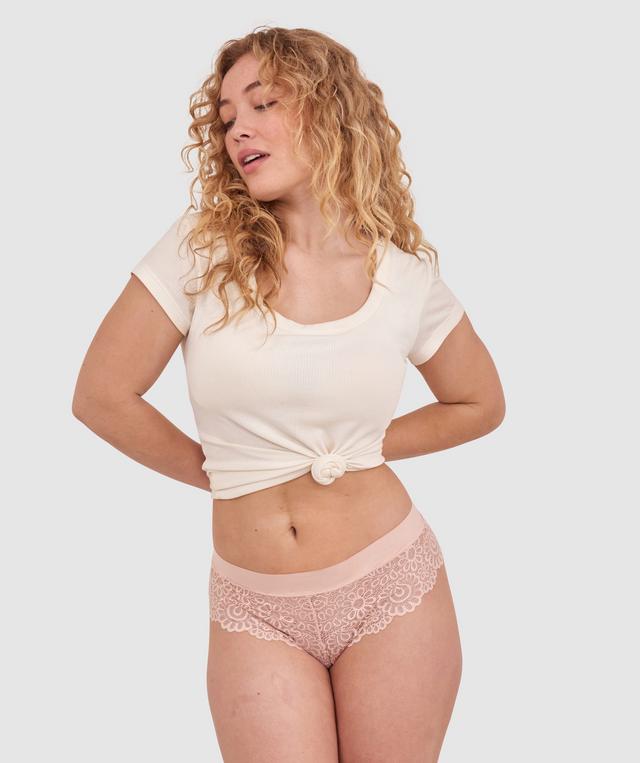Audrey Brazilian Knicker-Blush Pink