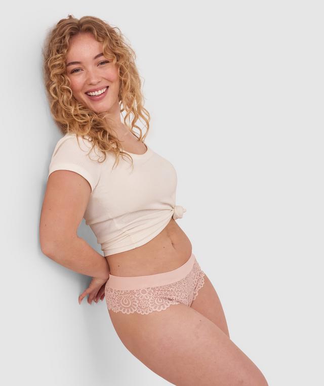 Audrey Brazilian Knicker-Blush Pink