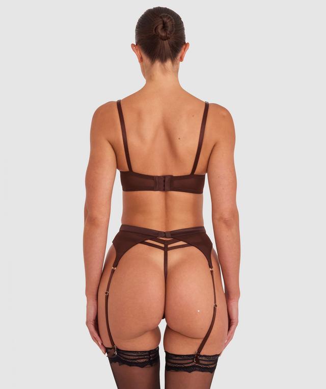 Vamp Giddy Up Suspender - Dark Brown