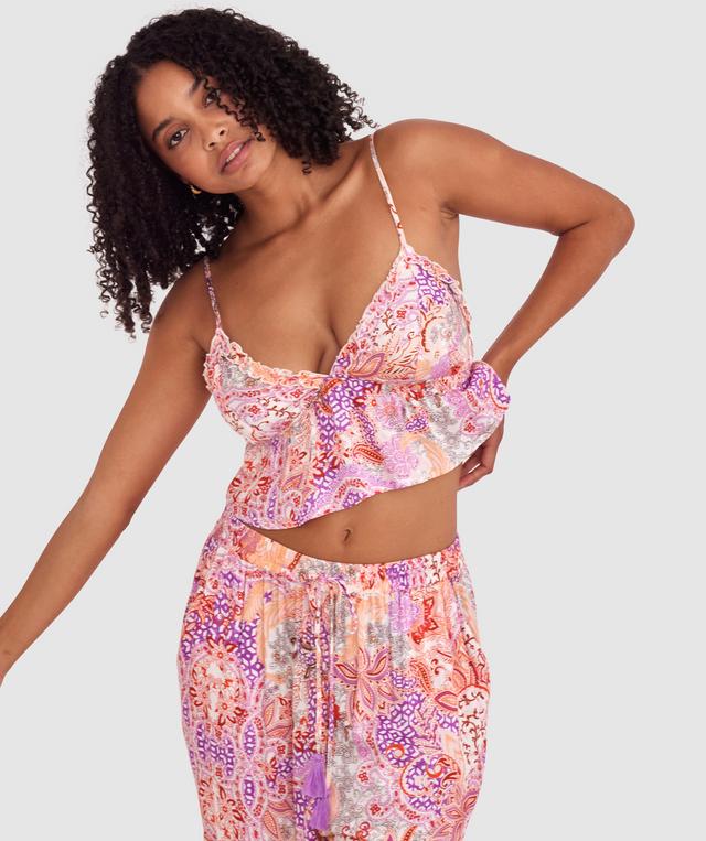 Palmer Cami - Print Paisley/Purple