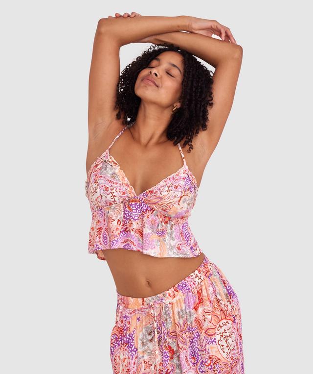 Palmer Cami - Print Paisley/Purple