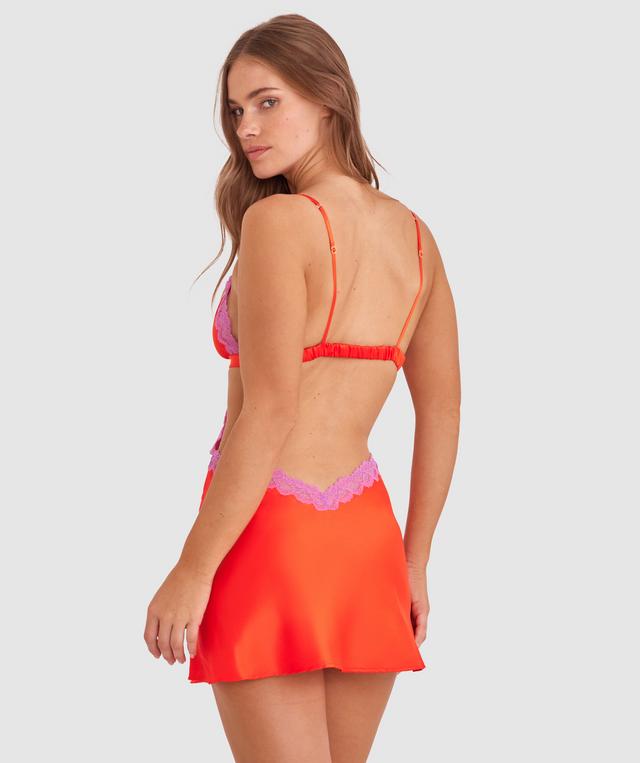 Night Games Summer Crush Slip - Light Red/ Purple