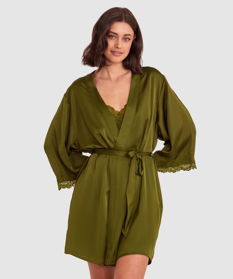 Bethany Short Wrap - Khaki