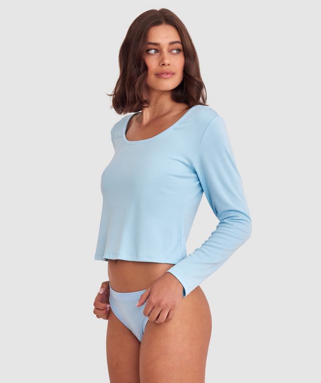 Rib Long Sleeve - Blue