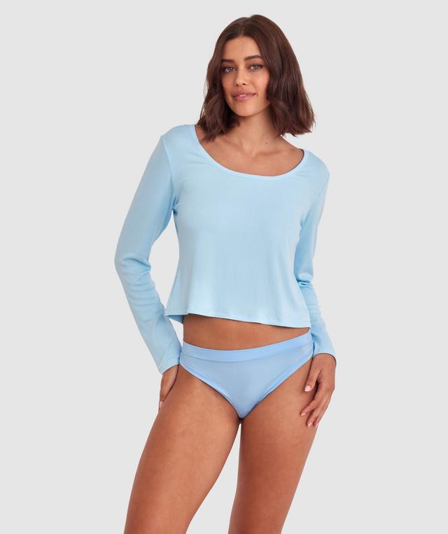 Rib Long Sleeve - Blue