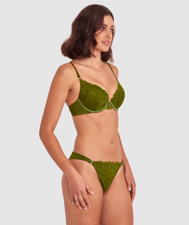 Bethany Essentials Double Push Up Bra - Khaki