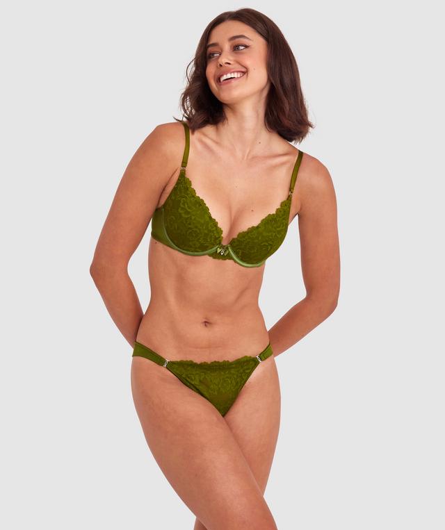Bethany Essentials Double Push Up Bra - Khaki