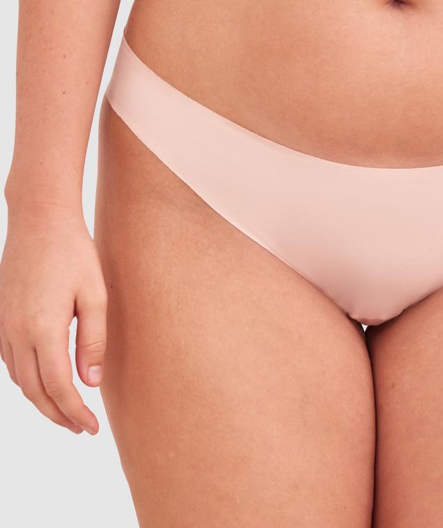 Smooth Comfort Cotton Brazilian Knicker - Blush Pink