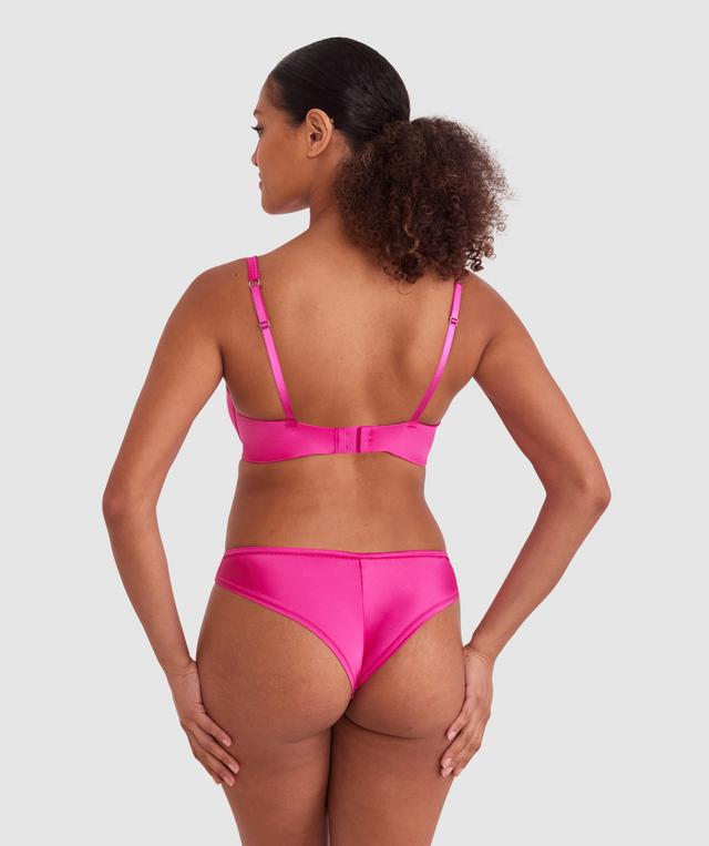 Dominique Lightly Lined Full Coverage Bra - Fuchsia Pink