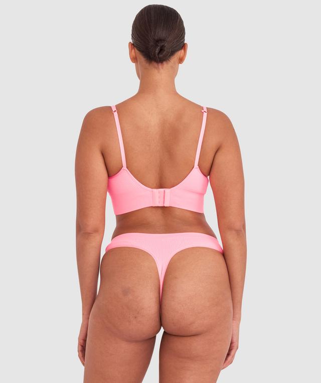 Rib Basics Push Up Wirefree - Pink